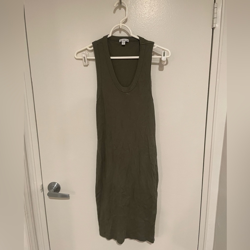 James Perse ribbed stretch cotton dress